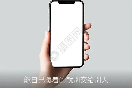 能自己攥着的就别交给别人