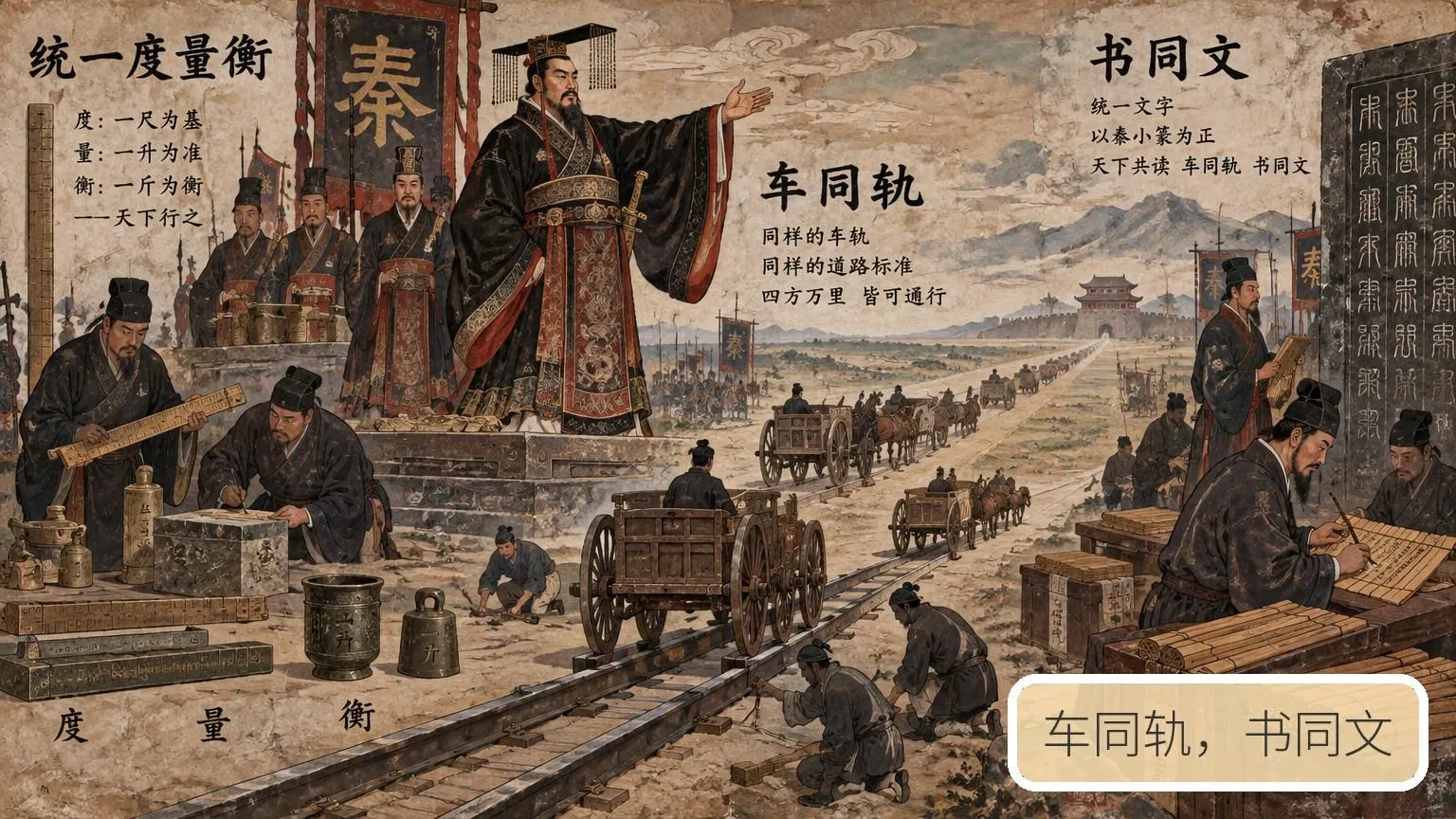车同轨,书同文