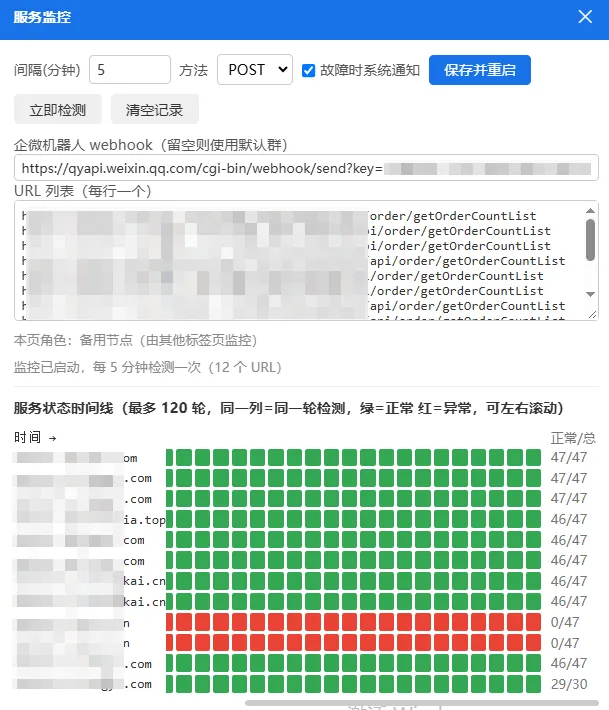 我在浏览器右下角养了一个监控哨兵:用油猴脚本实现轻量级服务监控,接口挂了第一时间弹窗通知,无需专门部署监控系统-智慧商城