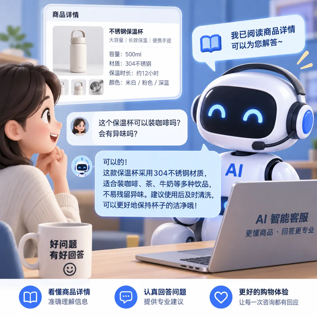 AI客服终于能看懂商品详情、认真回答买家提问