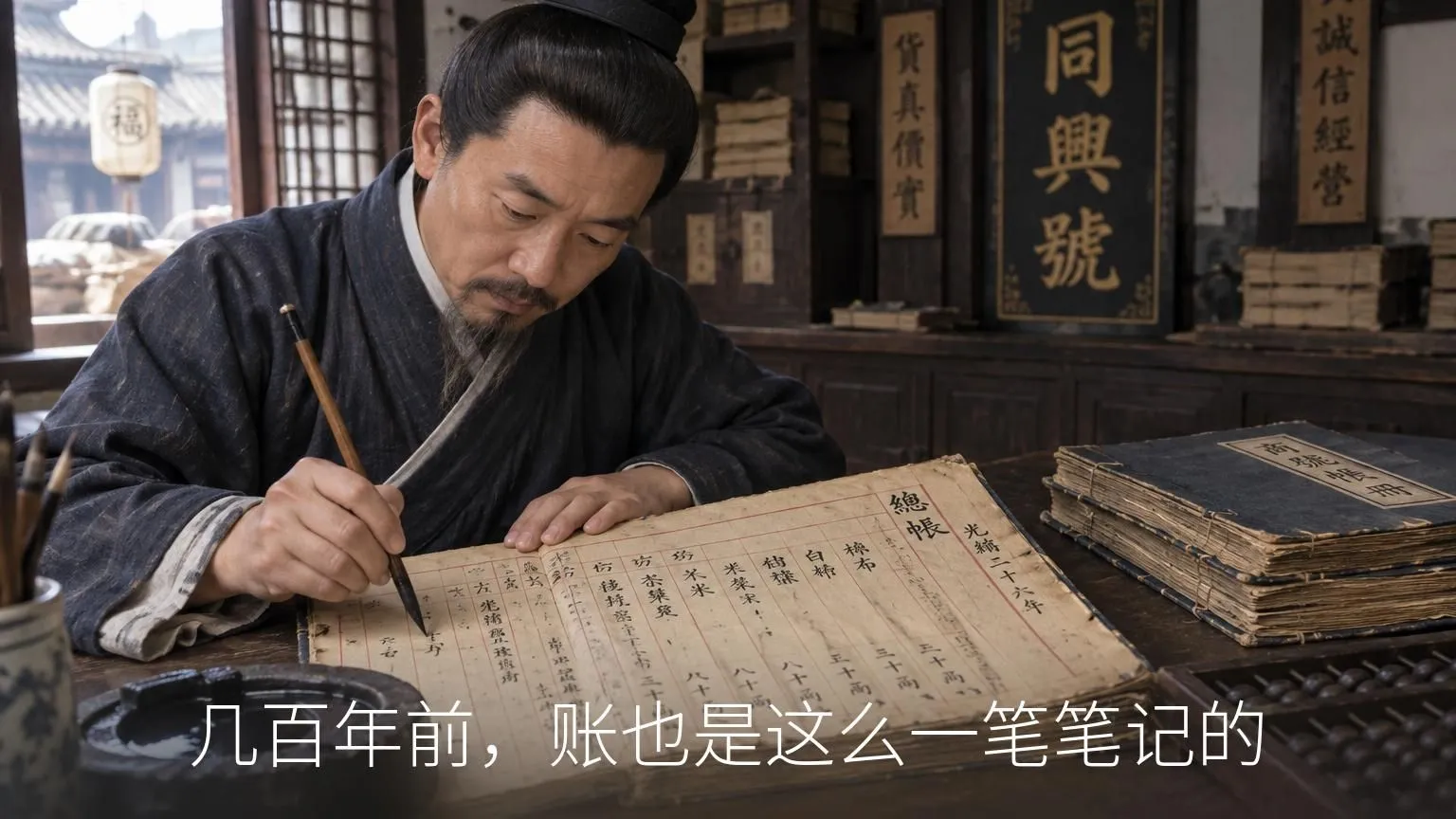 几百年前,账也是这么一笔笔记的