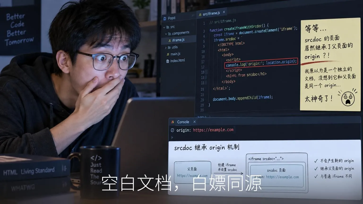 空白文档，白嫖同源
