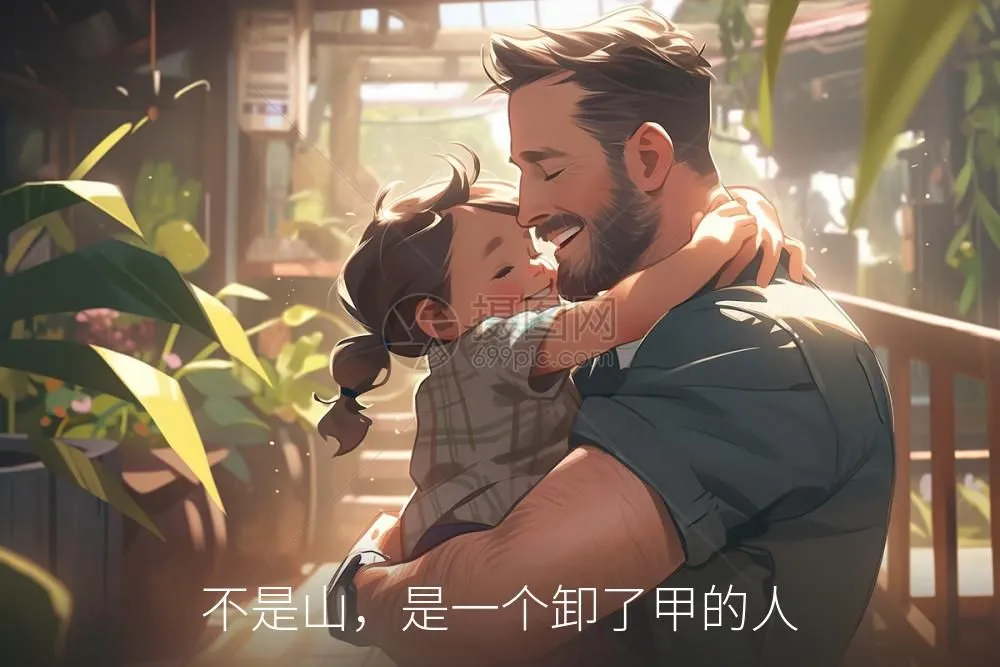 不是山，是一个卸了甲的人