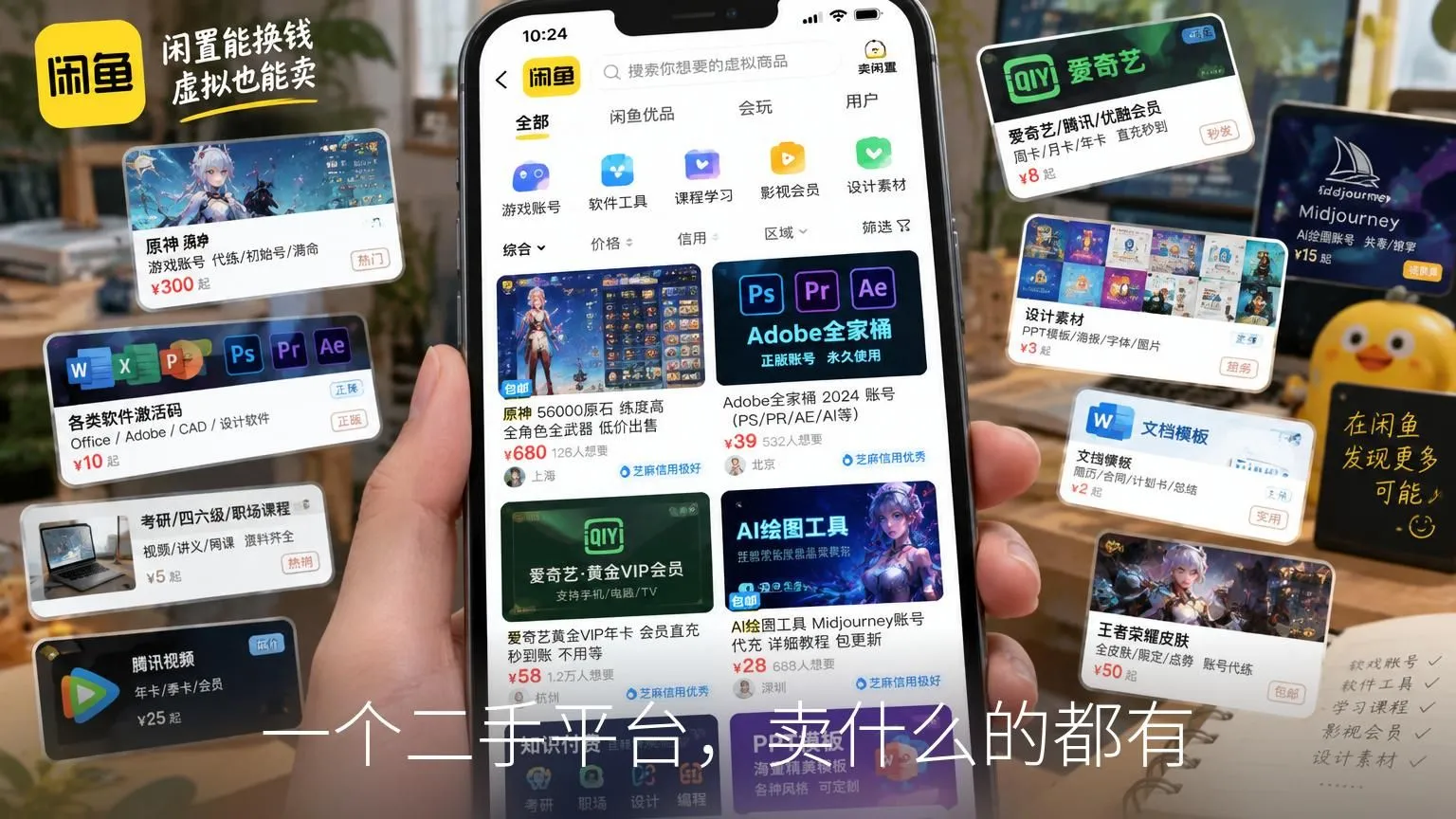 闲鱼副业怎么入门:从1688一件代发到虚拟商品货源,拆解2000万人搞副业的货源选择与信息差生意-智慧商城
