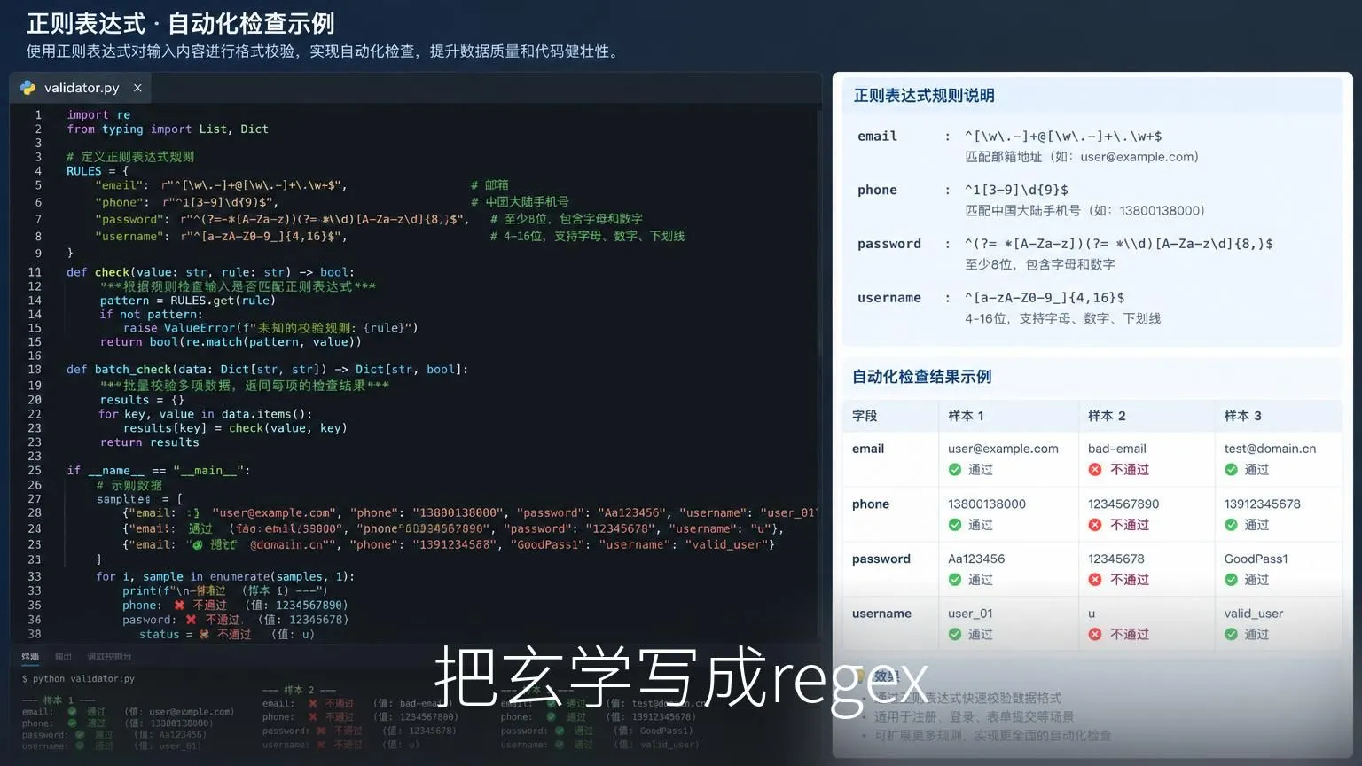 把玄学写成regex
